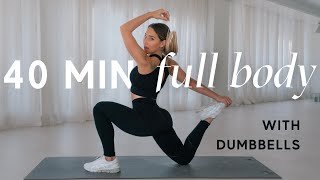 40 MIN FULL BODY HOME WORKOUT [upl. by Anirrehs]