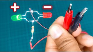 DIY Battery Polarity Tester At Home  Positive Negative Finder  Very Useful Device [upl. by Ramsdell]