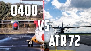 ATR 72 VS Q400  Aviation Edit [upl. by Adok]