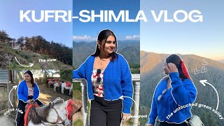 Don’t visit kufrishimla in october😨😰Kufri vlogday 3shimlagreen valley🦋 [upl. by Milewski]