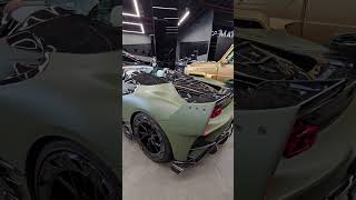 Ferrari SF90 Mansory REVVING SOUND at Mansory Dubai [upl. by Streeto]