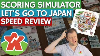 Lets Go To Japan  Board Game Review  Scoring Simulator [upl. by Tahp]