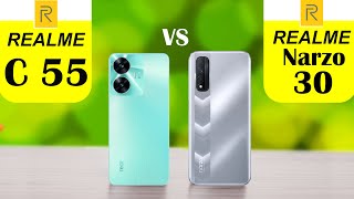 Realme narzo 30 vs realme c55 [upl. by Atinad109]