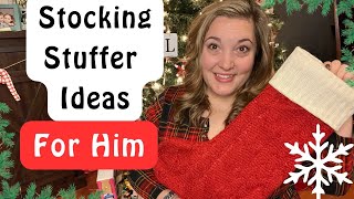 STOCKING STUFFER IDEAS FOR HIM 🎄  Budget Friendly Easy Stocking Ideas [upl. by Hassi]