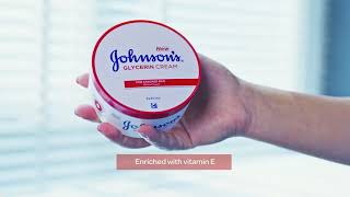 NEW Johnson’s Glycerin Cream Rich in Vitamin E repairs and soothes cracked skin from first use [upl. by Attelrac]