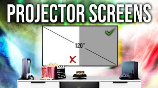 5 Best Projector Screens  Dont get a projector until you watch this [upl. by Eshelman]