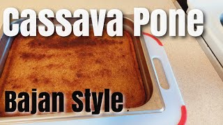 How to make Bajan Cassava Pone Old Fashion Way [upl. by Drannel661]