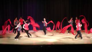 NYCCC Chinese New Year 2013  Millenium HS  Spectacular Red Ribbon Dance Finale [upl. by Ringo]