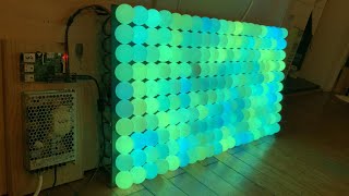 400 NeoPixels WS2801 controlled by Go on a RaspberryPi [upl. by Lewin599]