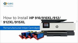 How to Install HP 910 910XL 912 912XL 915XL [upl. by Quiteria]