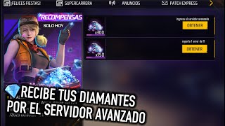 CONSIGUE LOS DIAMANTES GRATIS DEL SERVIDOR AVANZADO en FREE FIRE LATAM 👻 diamantes gratis [upl. by Doble]