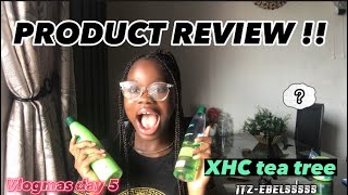 VLOGMAS DAY 5 Product review  XHC tea tree conditioner and shampoo review [upl. by Niro]