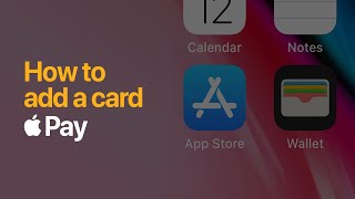 Apple Pay  How to add a card [upl. by Yelnikcm]