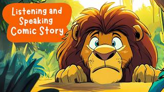 English Story  The Selfish Lion  Listening and Speaking Practice [upl. by Cassilda]