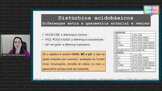 Quais as diferenças entre uma gasometria venosa e arterial [upl. by Gillie9]