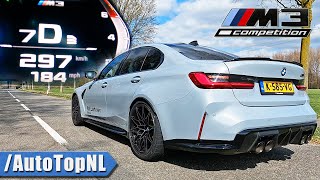 BMW M3 G80 Competition  SOUND ACCELERATION amp TOP SPEED by AutoTopNL [upl. by Uyr]