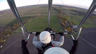 Flex Wing Trike Lessons Take off and Landings Pilot Training [upl. by Lenhart]