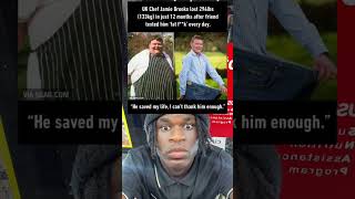 UK Chef Jamie Brooks lost 294lbs 133kg in just 12 months after friend texted him fat fk every [upl. by Dyann]