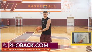 Basketball 101 with Hokies MBB quotThe Staggered handoffquot [upl. by Thagard]