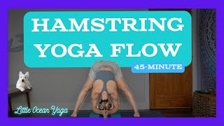 45Minute Hamstring Vinyasa Yoga  Deep Stretch amp Strengthen [upl. by Bronwen740]