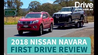 2018 Nissan Navara first drive review  Drivecomau [upl. by Alenoel]