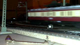 Maerklin BR38  3098  pulling some Ruhr Schnellverkher Fleischmann coaches [upl. by Silvio]