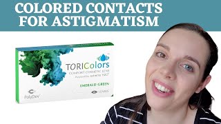 COLORED CONTACT LENSES FOR ASTIGMATISM  TORICOLORS [upl. by Nerdna]