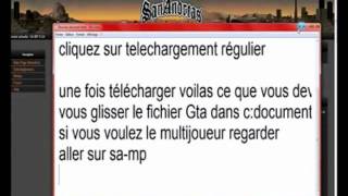 telecharger gta san andreasmultijoueur gratuit complet Tutoriel [upl. by Justin]