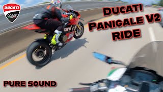 First Ducati Meet  Panigale V2 Ride [upl. by Yesdnik]