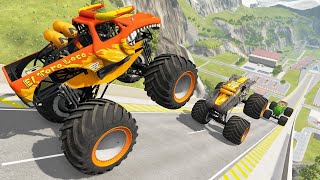 Monster Truck Madness  HighFlying Jumps amp Epic Crashes [upl. by Reamy]