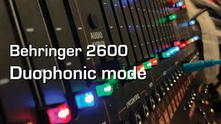 Behringer 2600 Duophonic [upl. by Ecinuahs]