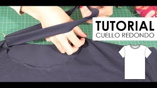 DIY COSTURA Como coser un Cuello Redondo FÁCIL [upl. by Llertnac391]