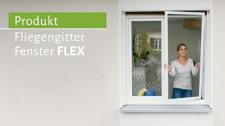 Fliegengitter Fenster FLEX – Der extra dünne Insektenschutz insektenstopnet [upl. by Yelime67]