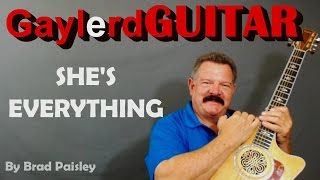 Brad Paisley  quotSHES EVERYTHINGquot Guitar lesson [upl. by Enrique]