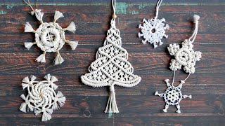 DIY Christmas Tree Macrame Ornament Tutorial [upl. by Anne-Marie257]