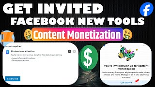 How to Get invited started with Facebook’s Content Monetization beta on Pages 2024 Update [upl. by Calandria]