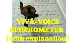 Vivavoce questionanswer with explanation for SPHEROMETER in hindiclass 11th12th10thcbse icse [upl. by Ernestine]