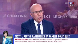 CIOTTI  PEUTIL RASSEMBLER LA DROITE [upl. by Ahcsim]