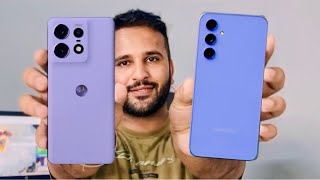 Moto Edge 50 Pro 5g Vs Samsung Galaxy A55 5g Comparison  CameraBatteryGamingDisplay Comparison [upl. by Atiekal]