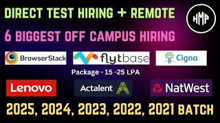 Off campus drive for 2025 2024 2023 2022 batch  Direct Test Hiring  Remote job hiring right now [upl. by Amir931]