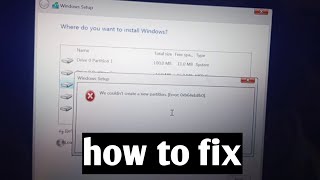 we couldnt create a new partition  Error code 0x8007000571 SOLVED [upl. by Camroc]