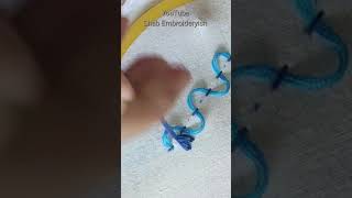 Hand Embroidery Tutorial For beginners Border Design Basic Stitch [upl. by Ayom721]