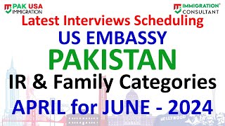 New Interview Letters Update by US Embassy  NVC Interview Schedule APRIL for JUNE 2024 [upl. by Nohsed240]