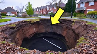 Massive Neighbourhood Sinkhole Leads To Huge Discovery Underground [upl. by Ffej]