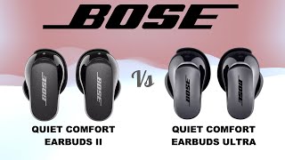 Bose Quiet Comfort Earbuds 2 vs Earbuds Ultra Bluetooth Earbuds  Compare  Specifications Features [upl. by Orteip]