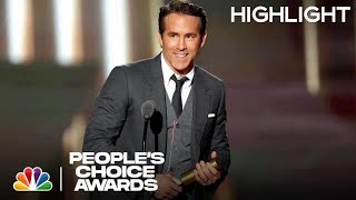 Ryan Reynolds Is The People’s Icon  People’s Choice Awards 2022 [upl. by Alegnave]