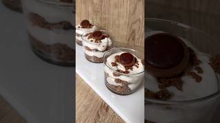 Toffifee Cheesecake im Glas ✨recipe baking easyrecipe yummy dessert cooking [upl. by Aitnohs]