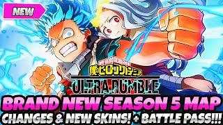 LETS GOOOOOO BRAND NEW SEASON 5 MAP CHANGES CRAZY NEW SKINS amp BATTLE PASS My Hero Ultra Rumble [upl. by Hsuk]