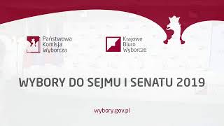 Studio Wyborcze PKW Wybory do Sejmu i Senatu 2019 [upl. by Faus]