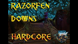 Razorfen Downs Full Run  Wow Classic Hardcore  Warrior POV  World of Warcraft Vanilla [upl. by Donaugh]